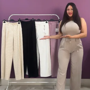 Pantalón de pinza con rayas diplomáticas